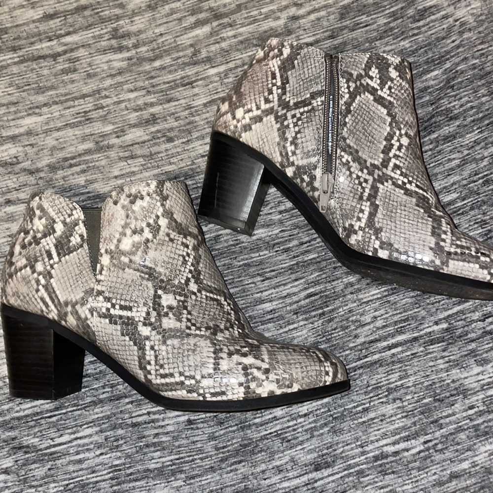 Snake skin boots